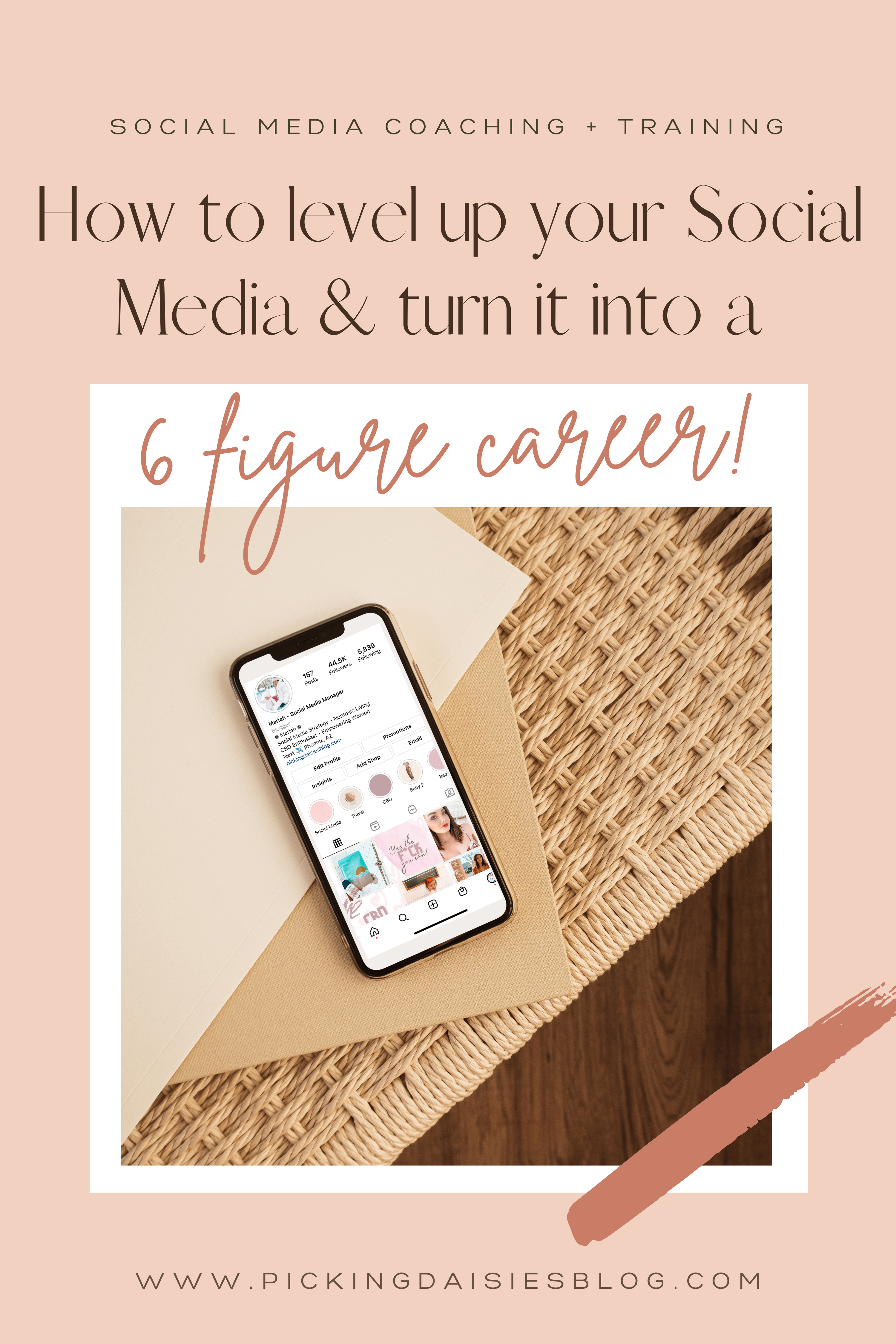 How to level up your Social Media & turn it into a 6-figure career Social Media Training Instagram Marketing Influencer Instagram Training
