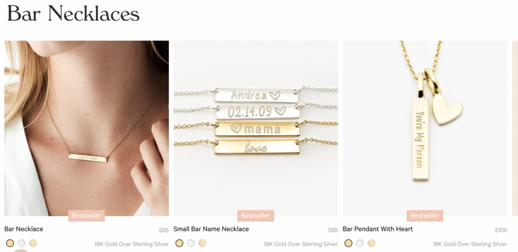 Necklaces CUSTOM NECKLACES Modern necklaces to wear everyday. From silver necklaces to gold chain necklaces we've got you covered. Whether you like a minimalist chain necklace or standout stack of layered necklaces - you can create your signature look.