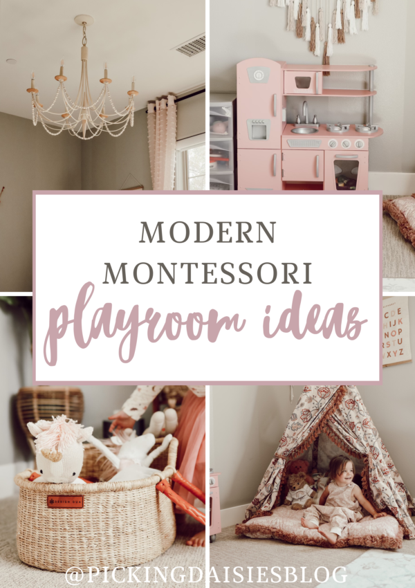 Modern Montessori Playroom Ideas | Toddler Girl | Classic Montessori Classroom | Vintage Room Ideas